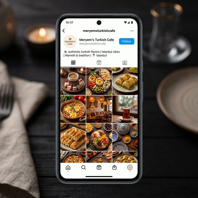 Kafe sosyal medya yönetimi örneği